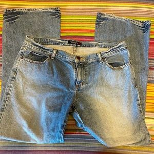 American Eagle boot cut low rise size 14 jeans.